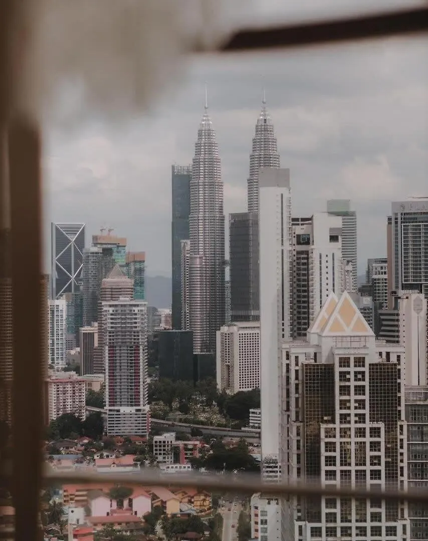 Starry City Starry Night , Paint Kl City With Lights Apartman Kuala Lumpur Malajzia